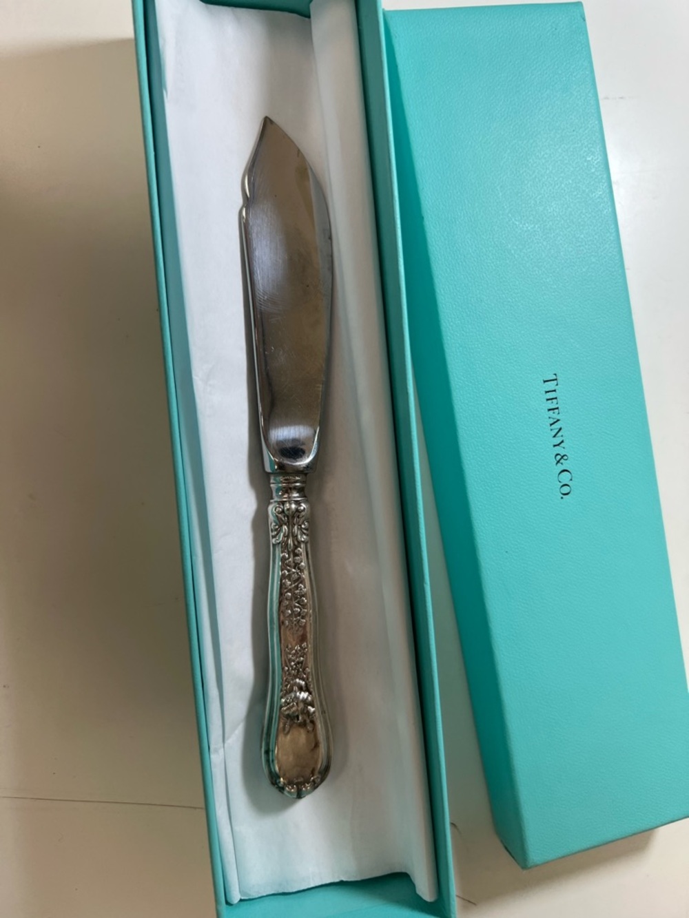 Tiffany & Co. Sterling Silver Master Butter Knife with Box